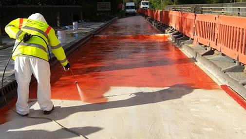 Spray waterproof coating for bridge deck waterproofing construction_2